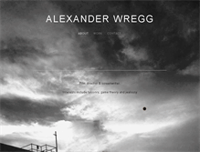 Tablet Screenshot of alexanderwregg.com